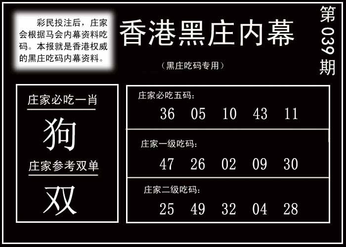 039期香港黑庄内幕[图]
